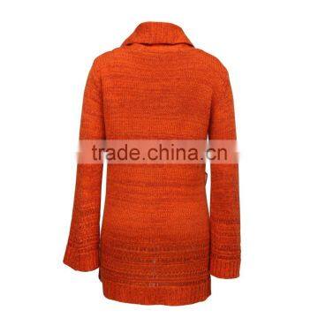 Flare-sleeve Pointelle Cardigan Without Buttons photo-2