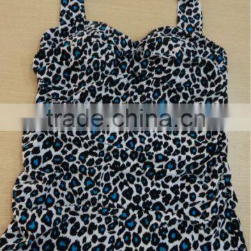 stripe ONE piece swimwear