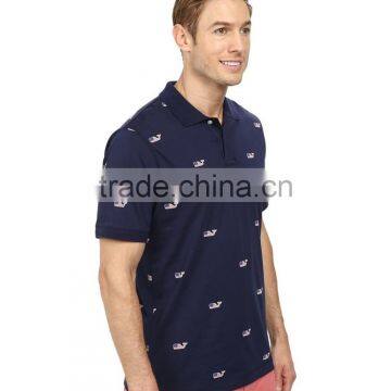 Fashion Shorts Embroidery Designs Mens Golf Patterned Polo Shirt Embroidery photo-4