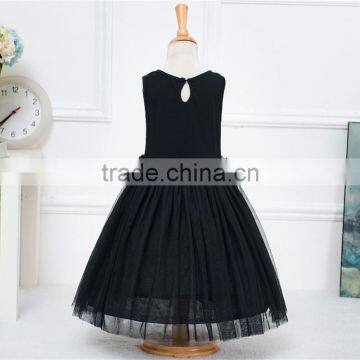 MGOO Elegant Brand Design Black Cat Dress For Girl Party Infant Tutu Dress Princess Vestidos 0431 photo-3