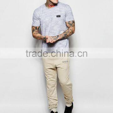Custom Design 100% Cotton Mens Skinny Joggers With Pulling Rope photo-2