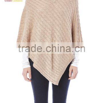 New Fashion Wrap Poncho Cable Cotton Ponchos