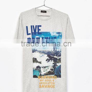 2017 White Round Neck Sublimation t Shirt,summer t Shirt With Printing photo-5