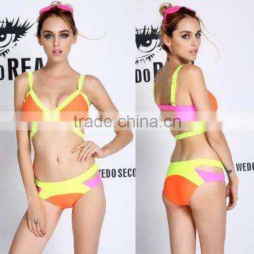 2015 Latest Sexy Girls Set Push-up Padded Bra Swimwear SV002918