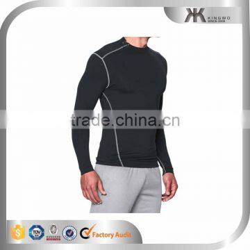 Moisture Wicking High Quality Gym Wear for Men Designer Polyester Spandex Fitness Shirts photo-3