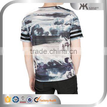 Custom Fashion Design Full Sublimation Printing Tshirt for Men photo-4