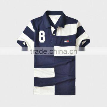 Fashion Design Two Tone Pique Polo Shirt for Men