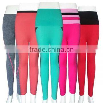 2016 Latest design tight fitted high quality yoga pants running tights for women