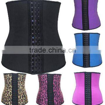 Women Body Shaper Latex Rubber Waist Trainer Cincher Underbust Corset Shapewear