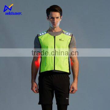 sport lovers running gear led safety vest with pockets