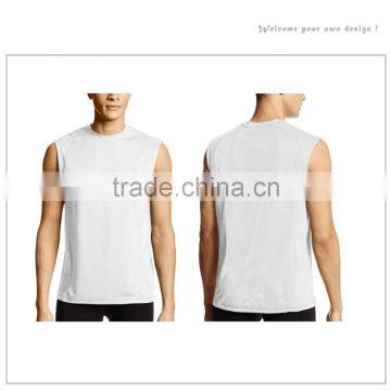 Wholesale Muscle Bodybuilding Gym Blank Workout Mens Vest Singlet photo-5