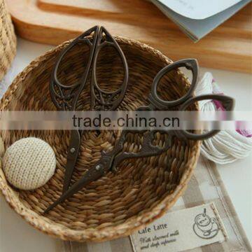 Golden Hollow Pattern Knitting Sewing Thread Scissor Vintage Fancy Scissors photo-4
