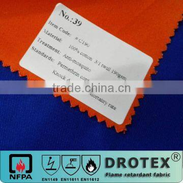 made in XinXiang 100% cotton anti-insect twill fabric for zooman workwear