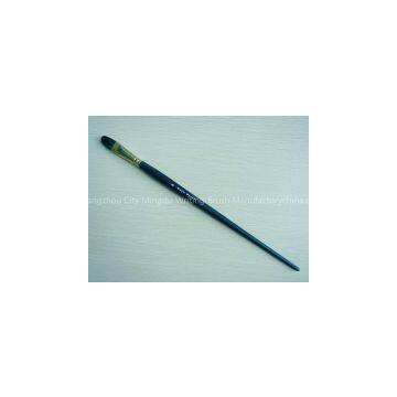 Synthetic Filbert Artist Brush With Black Wooden Handle (244)