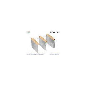 Full Height Sliding Speed Gate Turnstile Barrier , Stainless Steel Turnstiles