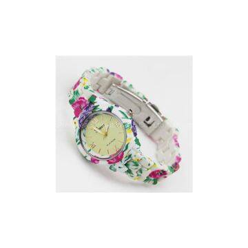 Japan Quartz Movement Plastic Watch For Lady