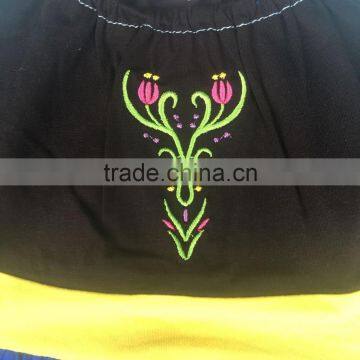Baby Frozen Anna Cotton Dresss Girls Princess Playground Costume Boutique Fancy Kids Clothesdren Fancy Frozen Tops photo-3