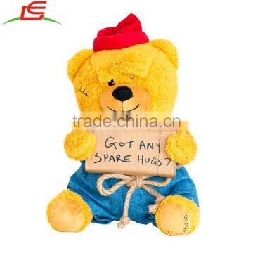 Cute Yellow Teddy Bear Plush For Girlfriend Boyfriend