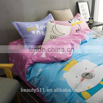 Home Use Cotton Bedding Set Duvet Cover Pillow Case Bed Sheet BS281 photo-5