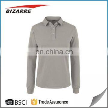 NR 100% Polyester Polo Shirt Long Sleeve of China photo-2