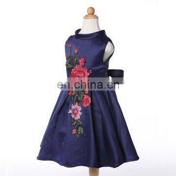 2016 Frozen Elsa Girl Party Dress , The New Children Dress Roses New Embroidery Upscale Princess DressA29161 photo-4