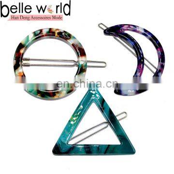 Plain Hair French Acetate Barrette Clips