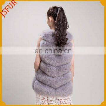 Wholesale Fashion Animal Light Grey Fox Fur Vest photo-4