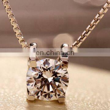 2017 fashion geometric shaped necklace romatic crystal predants for girlfriend high quality necklace wholesale