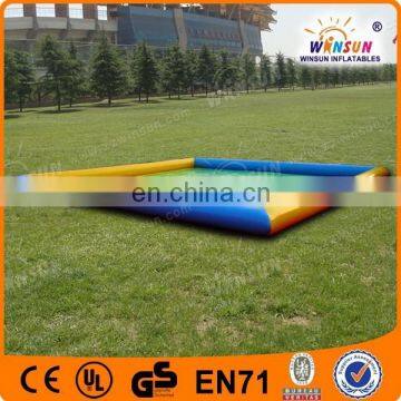 Giant family size inflatable rectangular swimming pools