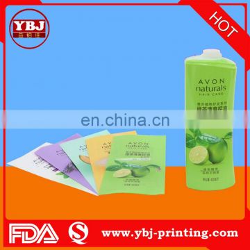 2016 YBJ shrink sleeve label for bottle / pvc shrink label / PET shrink sleeve