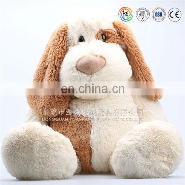 plush brown dog with dog collar soft stuffed puppy doll cartoon animal toy