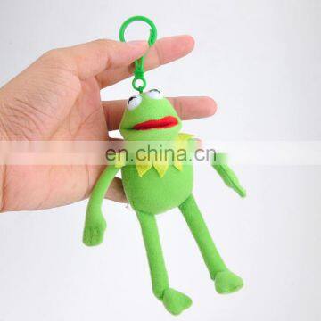 Wholesale Big Eye Plush Stuffed Frog Animal Toy With Long Legs Plush Backpack Clip Toys