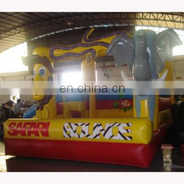 Inflatable safari bounce/inflatable jungle bounce castle/jungle jump house