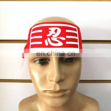 JAPANESE NINJA HEADBAND RED COLOR