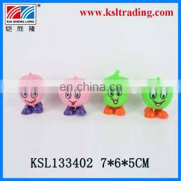 kids plastic wind up fruit toy