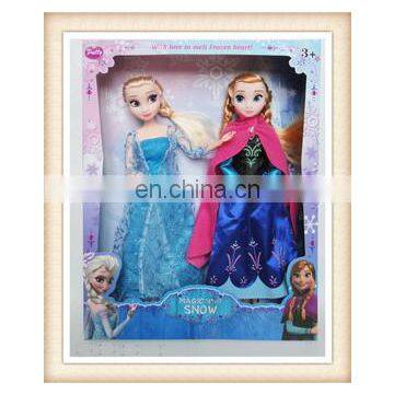 11.5"plastic cartoon princess doll