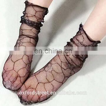 Fashionable Design Breathable Short Fish Net Sock for Women photo-2