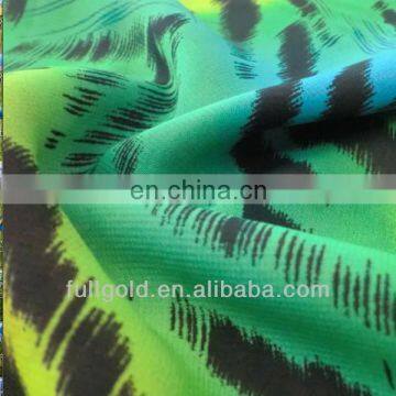 2016 New design polyester chiffon with printed silk for garment and dress/stock goods