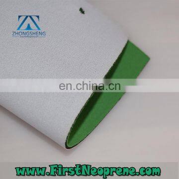 Factory Outlet White Style 2mm Thickness Polyester Neoprene Fabric Wholesale