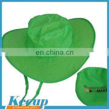 Hot sale promotional custom polyester folding cap