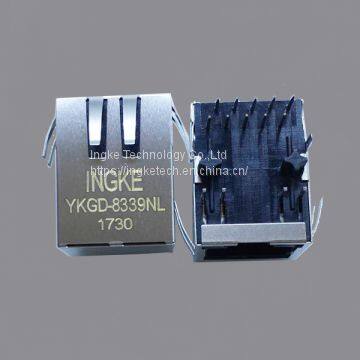 1840475 YKGD-8339NL Single Port Through Hole RJ45 Modular Jack Connectors