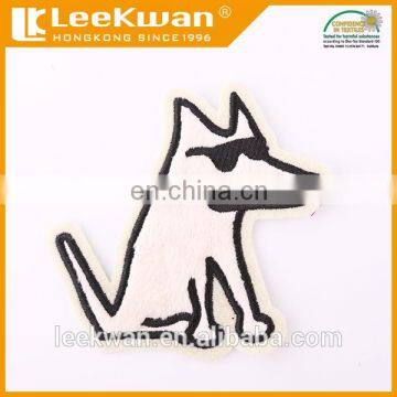 Animal Dog Towel Embroidered Patch, Clothes Accessory Chenille Embroidered Pacth