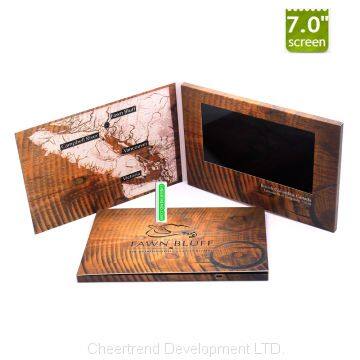 Card product type and business gift use LCD video brochure card