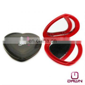 Cheap plastic heart mirror with logo CD-MP016