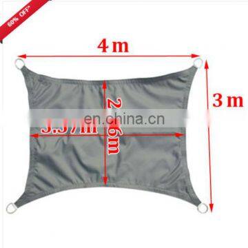 PU coated Polyester Waterproof Sun Shade Sail for balcony 165gsm