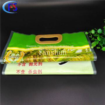 Plastic Vacuum Rice Bag With Handle/Nylon Puncture and Corrosion Resistant Peanut Plastic Bags/Wheat Flour Plastic Bags photo-2