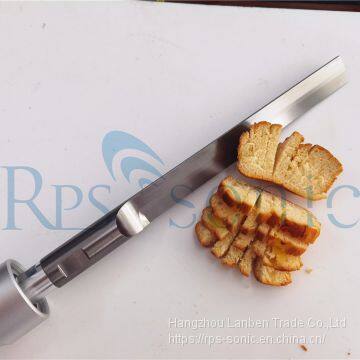 Bread Cake Portable Ultrasonic Knife Cutting by Hand