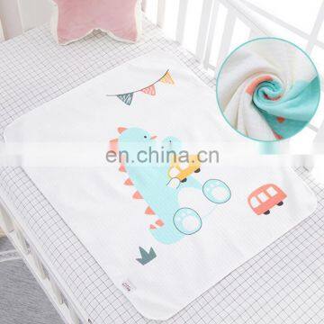 30cm*40cm Cartoon Print Design 3 In 1 Contour Waterproof Cover Baby Diaper Changing Mat Pad photo-2