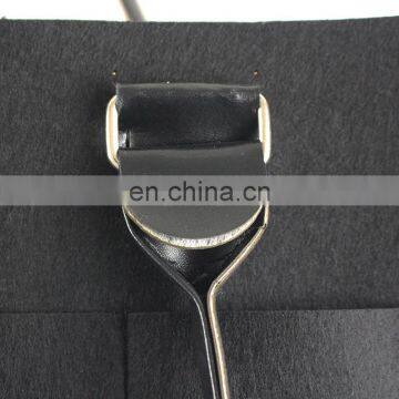 Double Colors Large Size Felt Diaper Caddy Tote Bag for Fashion Mother PU Leather Handle photo-7