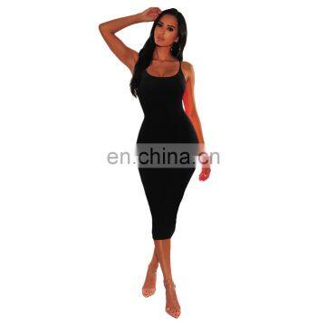LAITE D2008 Best Sellers Comfortable Women Casual Sleeveless Summer Dresses Ladies Sexy Backless Dress photo-3
